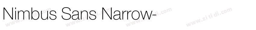 Nimbus Sans Narrow字体转换